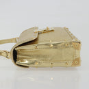 LOUIS VUITTON Suhari Emerble Shoulder Bag Leather Gold LV Auth 192434V-5