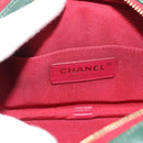 CHANEL Matelasse Chain Shoulder Bag Lamb Skin Green Gold CC Auth 192435SAM-15
