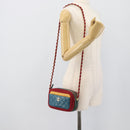 CHANEL Matelasse Chain Shoulder Bag Lamb Skin Green Gold CC Auth 192435SAM-23