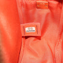 CHANEL Matelasse Chain Shoulder Bag Lamb Skin Orange Gold CC Auth 192436SAM-11