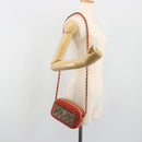 CHANEL Matelasse Chain Shoulder Bag Lamb Skin Orange Gold CC Auth 192436SAM-26
