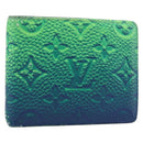 LOUIS VUITTON Taurillon Clemence Illusion Portefeuille Slender Auth 192437-1