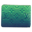 LOUIS VUITTON Taurillon Clemence Illusion Portefeuille Slender Auth 192437-2