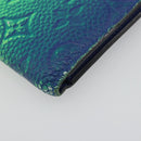LOUIS VUITTON Taurillon Clemence Illusion Portefeuille Slender Auth 192437-7
