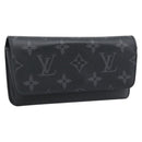 LOUIS VUITTON Monogram Eclipse Etui Lunette Woody Case GI0296 LV Auth 192438-1