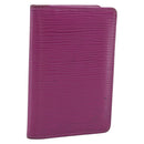 LOUIS VUITTON Epi Organizer De Poch Card Case Wine Red LV Auth 192440A-1