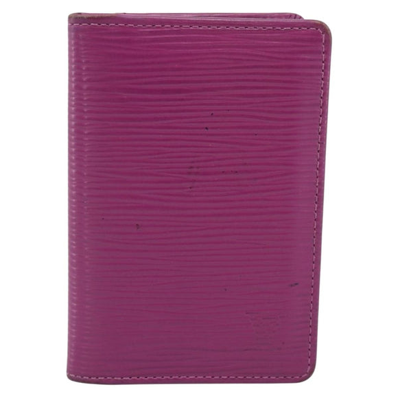 LOUIS VUITTON Epi Organizer De Poch Card Case Wine Red LV Auth 192440A