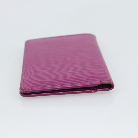 LOUIS VUITTON Epi Organizer De Poch Card Case Wine Red LV Auth 192440A
