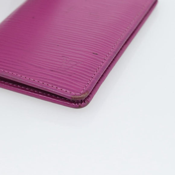 LOUIS VUITTON Epi Organizer De Poch Card Case Wine Red LV Auth 192440A
