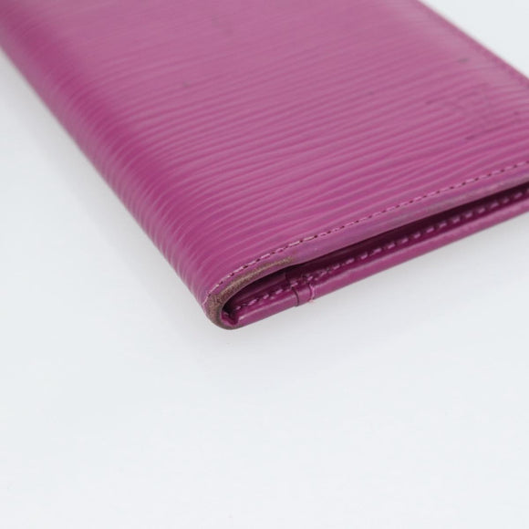 LOUIS VUITTON Epi Organizer De Poch Card Case Wine Red LV Auth 192440A
