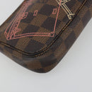 LOUIS VUITTON Damier Ebene Trunk Mini Pochette Accessoires N41433 Auth 192441A-14