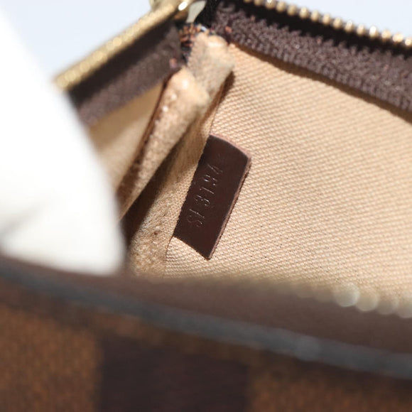 LOUIS VUITTON Damier Ebene Trunk Mini Pochette Accessoires N41433 Auth 192441A