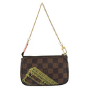 LOUIS VUITTON Damier Ebene Trunk Mini Pochette Accessoires N41433 Auth 192441A-2