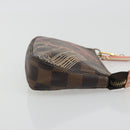 LOUIS VUITTON Damier Ebene Trunk Mini Pochette Accessoires N41433 Auth 192441A-3