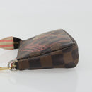 LOUIS VUITTON Damier Ebene Trunk Mini Pochette Accessoires N41433 Auth 192441A-4
