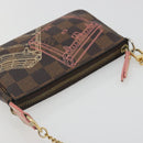 LOUIS VUITTON Damier Ebene Trunk Mini Pochette Accessoires N41433 Auth 192441A-6