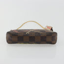 LOUIS VUITTON Damier Ebene Trunk Mini Pochette Accessoires N41433 Auth 192441A-5