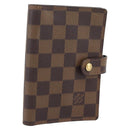 LOUIS VUITTON Damier Ebene Agenda PM Day Planner Cover R20700 LV Auth 192442-1