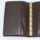 LOUIS VUITTON Damier Ebene Agenda PM Day Planner Cover R20700 LV Auth 192442-14