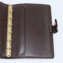 LOUIS VUITTON Damier Ebene Agenda PM Day Planner Cover R20700 LV Auth 192442-15