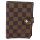 LOUIS VUITTON Damier Ebene Agenda PM Day Planner Cover R20700 LV Auth 192442-2