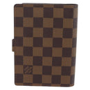LOUIS VUITTON Damier Ebene Agenda PM Day Planner Cover R20700 LV Auth 192442-3
