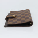 LOUIS VUITTON Damier Ebene Agenda PM Day Planner Cover R20700 LV Auth 192442-6