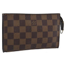 LOUIS VUITTON Damier Ebene Marais Pouch LV Auth 192443-1