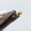 LOUIS VUITTON Damier Ebene Marais Pouch LV Auth 192443-8
