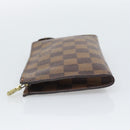 LOUIS VUITTON Damier Ebene Marais Pouch LV Auth 192443-3