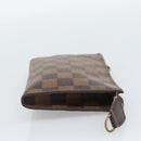 LOUIS VUITTON Damier Ebene Marais Pouch LV Auth 192443-4