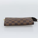LOUIS VUITTON Damier Ebene Marais Pouch LV Auth 192443-6
