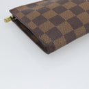 LOUIS VUITTON Damier Ebene Marais Pouch LV Auth 192443-14