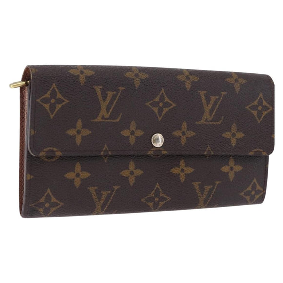 LOUIS VUITTON Monogram Portefeuille Sarah Long Wallet M61734 LV Auth 192444
