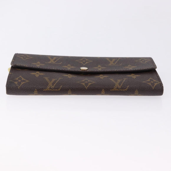 LOUIS VUITTON Monogram Portefeuille Sarah Long Wallet M61734 LV Auth 192444