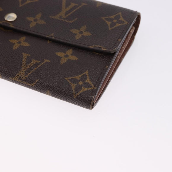 LOUIS VUITTON Monogram Portefeuille Sarah Long Wallet M61734 LV Auth 192444