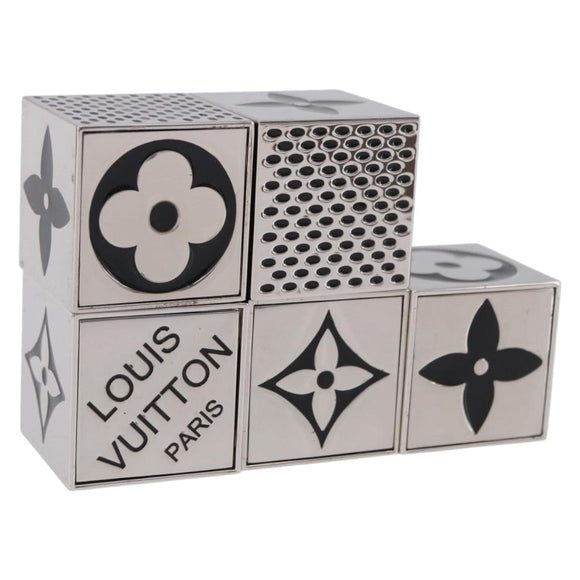 LOUIS VUITTON LV Cube Game metal Silver M99454 LV Auth 192445