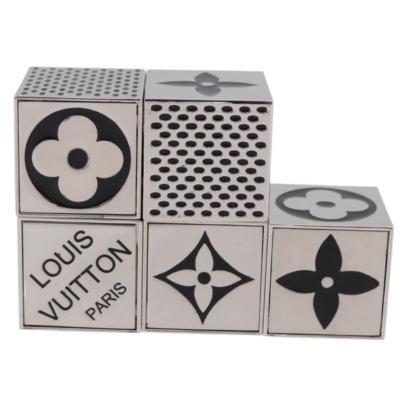 LOUIS VUITTON LV Cube Game metal Silver M99454 LV Auth 192445