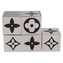LOUIS VUITTON LV Cube Game metal Silver M99454 LV Auth 192445-6