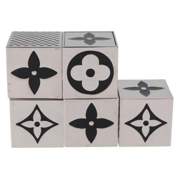 LOUIS VUITTON LV Cube Game metal Silver M99454 LV Auth 192445