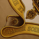 HERMES Carre 90 Scarf ”DANS LES ESPRITS” Silk Beige Auth 192450-11