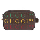 GUCCI Waist Bag Leather Brown Gold 602695 527066 Auth 192452V-2