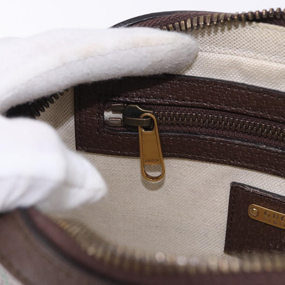GUCCI Waist Bag Leather Brown Gold 602695 527066 Auth 192452V