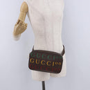 GUCCI Waist Bag Leather Brown Gold 602695 527066 Auth 192452V-22