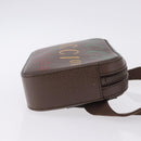 GUCCI Waist Bag Leather Brown Gold 602695 527066 Auth 192452V-4
