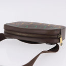 GUCCI Waist Bag Leather Brown Gold 602695 527066 Auth 192452V-6