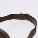 GUCCI Waist Bag Leather Brown Gold 602695 527066 Auth 192452V-8
