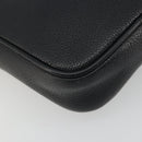 GUCCI Web Sherry Line Shoulder Bag Leather Black Gold 574803 Auth 192453V-14