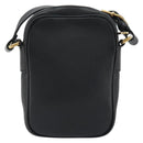 GUCCI Web Sherry Line Shoulder Bag Leather Black Gold 574803 Auth 192453V-3