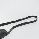 GUCCI Web Sherry Line Shoulder Bag Leather Black Gold 574803 Auth 192453V-8